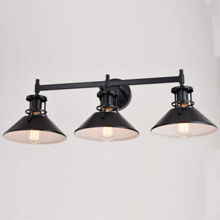 Canton 3 Light Vanity Black and Matte White