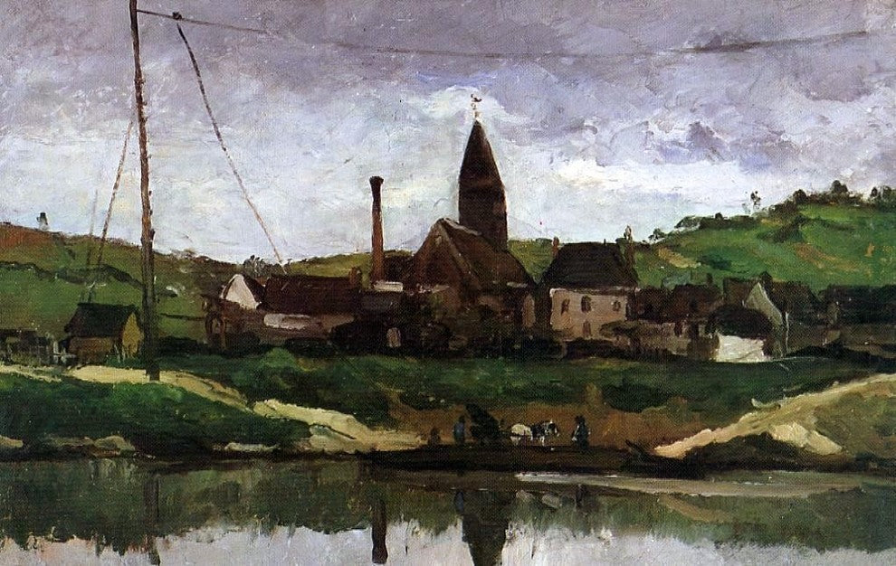 Paul Cezanne View of Bonnieres Wall Decal