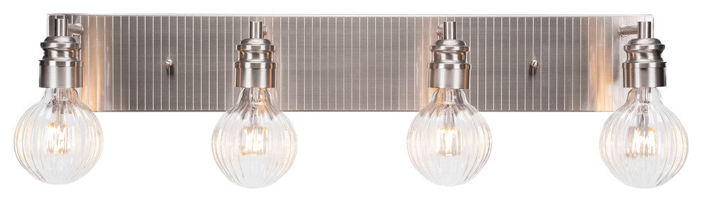Edge 4-Light Bath Bar, Brushed Nickel