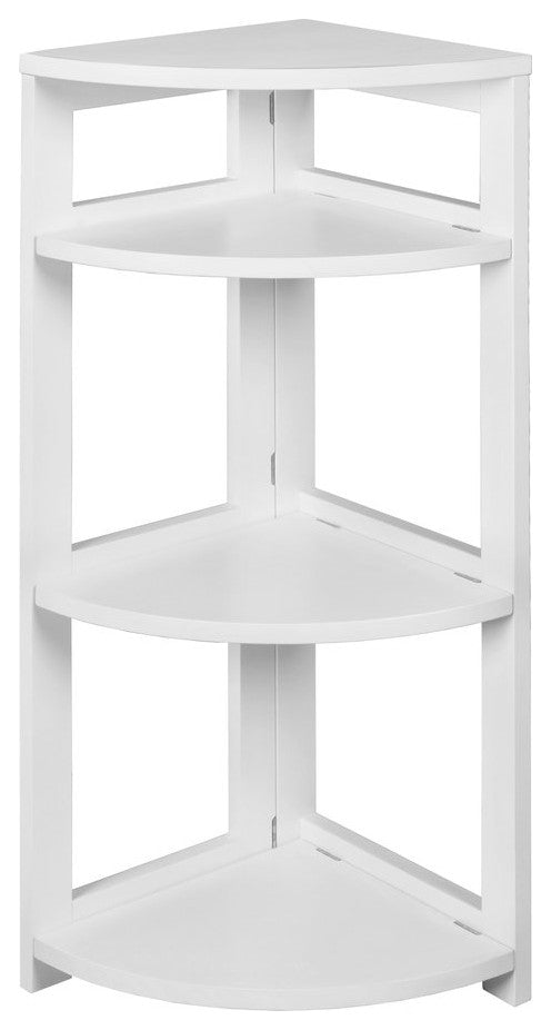 Flip Flop 34 High Corner Folding Bookcase- White