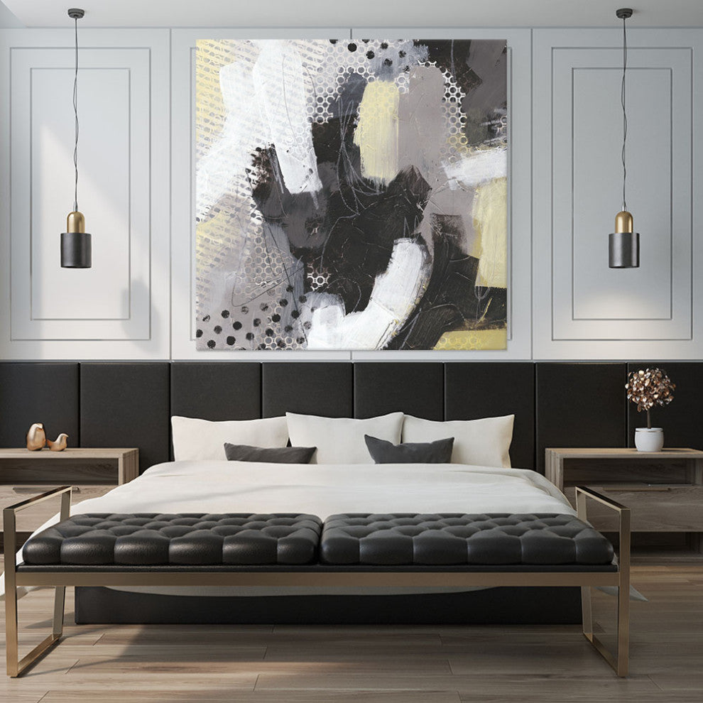 "Tonal Gesture III" Fine Art Giant Canvas Print, 54"x54"