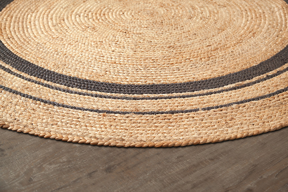 Kerala Mist Round Jute Rug, 8'