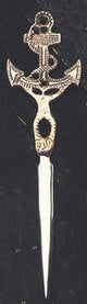 Brass Fowled Anchor Letter Opener