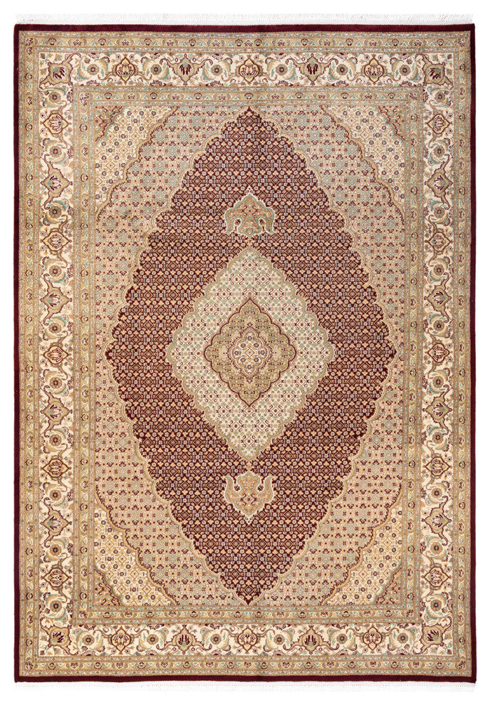 Mogul, One-of-a-Kind Hand-Knotted Area Rug Red, 6'8"x9'7"