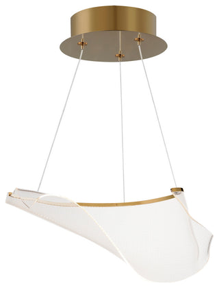 ET2 E24881-133 Rinkle 22"W LED Abstract Chandelier - Polished Chrome