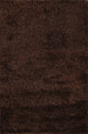 Brown Contemporary Plush Shaggy Oriental Area Rug Hand-tufted Carpet 5x7