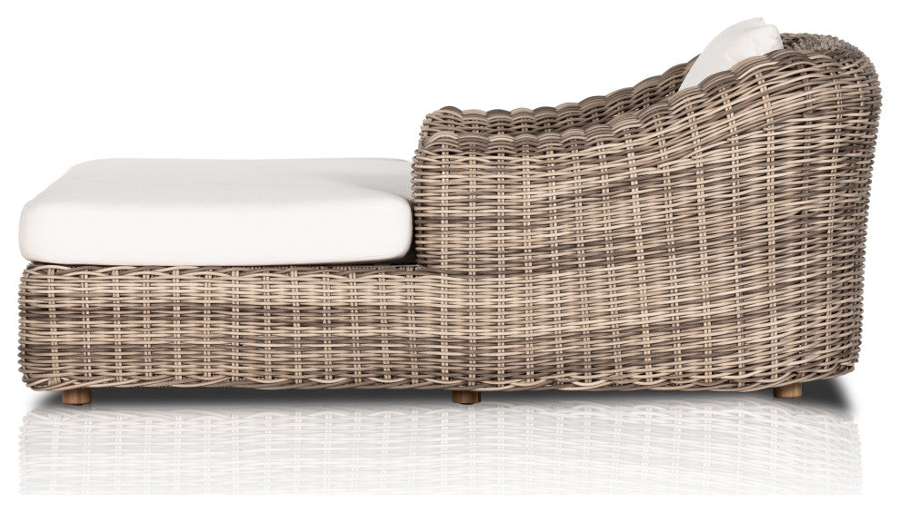Messina Outdoor Chaise Lounge-Natural
