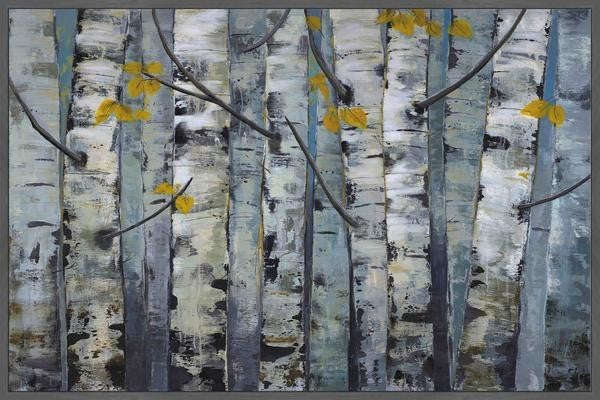 "Touched By Gold I" Floater Framed Painting Print on Canvas, 60"x40"