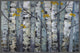 "Touched By Gold I" Floater Framed Painting Print on Canvas, 60"x40"