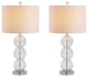 Bella 27" Glass Triple-Sphere Table Lamp, Set of 2