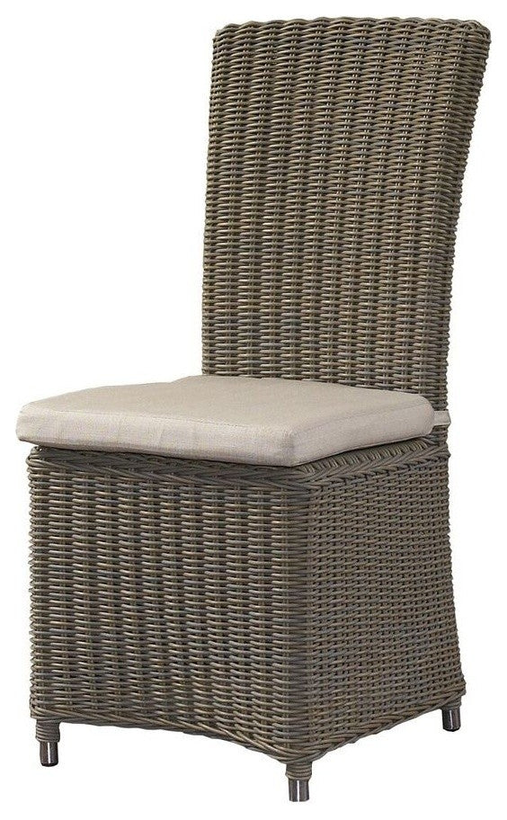 Outdoor Nico Chair With White Outdoor Cushion
