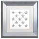 Filippo Cardu 'Sea Stars' Art, Silver Frame, White Mat, 11x11