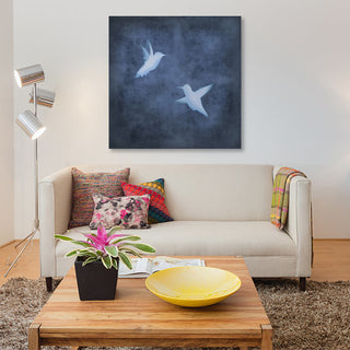 "Flight In Blue II" by Chris Donovan, Canvas Print, 12"x12"