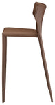 Wayne Counter Stool in Mink Leather by Nuevo