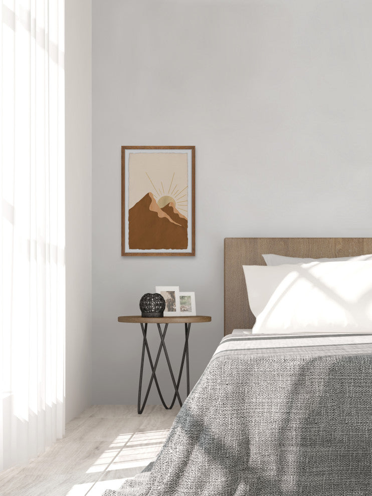 "Sunrise in Twin Peaks" Framed Painting Print, 16x24