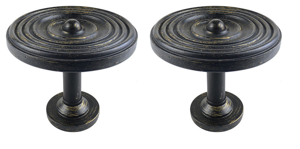 Urbanest Set of 2 Large Swirl Drapery Medallion Holdback, Burnt Gold