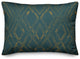 Blue and Gold Diamond 20x14 Spun Poly Pillow