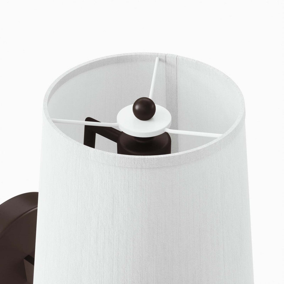 Sconce Wall Lamp Light Fixture, Black Bronze, Modern