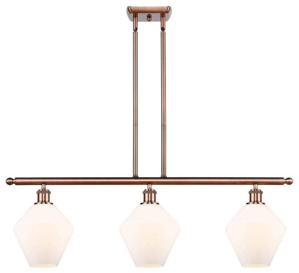 Innovations Cindyrella LED Island Light 516-3I-AC-G651-8-LED, Antique Copper