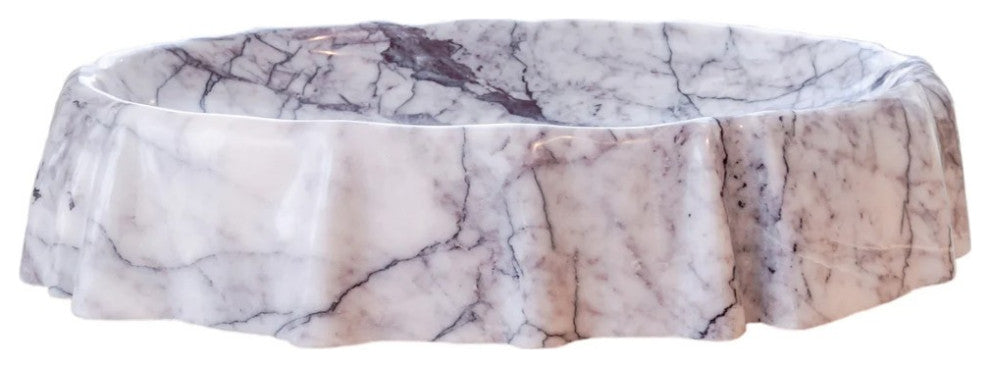 New York Marble Artistic Vessel Sink Polished (W)16" (L)26" (H)5"