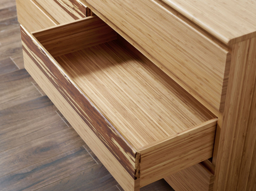 Azara Six Drawer Dresser, Caramelized