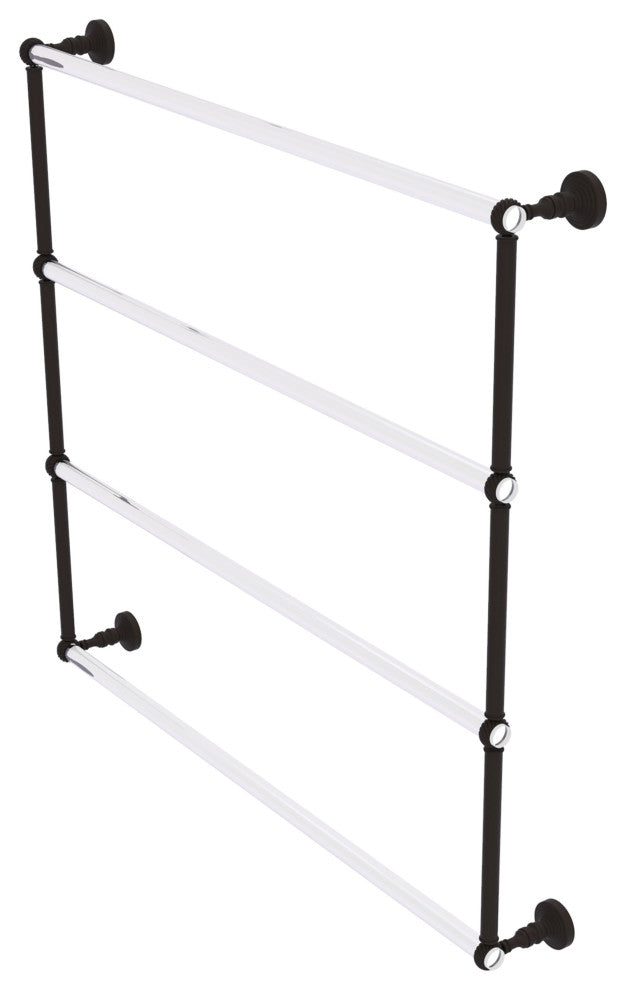 Pacific Grove 4 Tier 36" Ladder Towel Bar with Twist Accents, Oil Rubbed Bronze