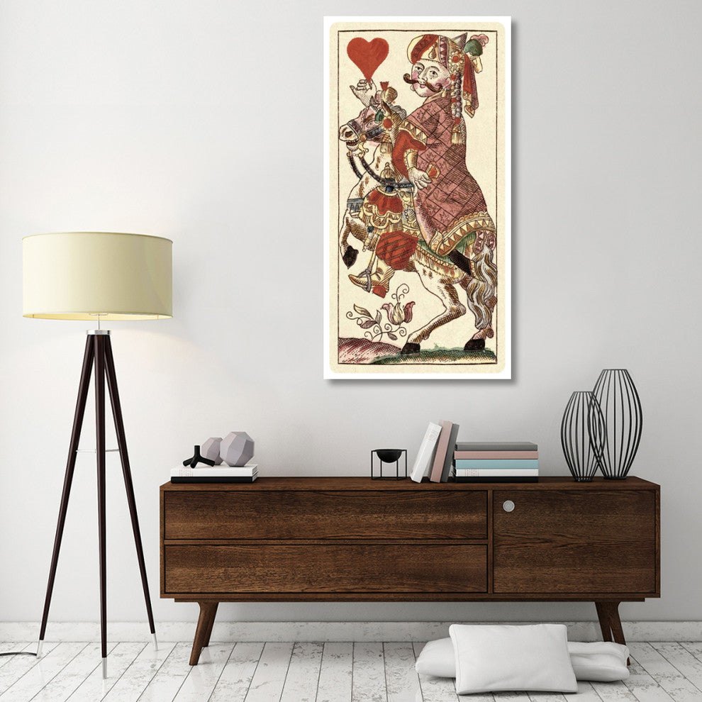 "Knight of Hearts (Bauern Hochzeit Deck)" Paper Art, 32"x62"
