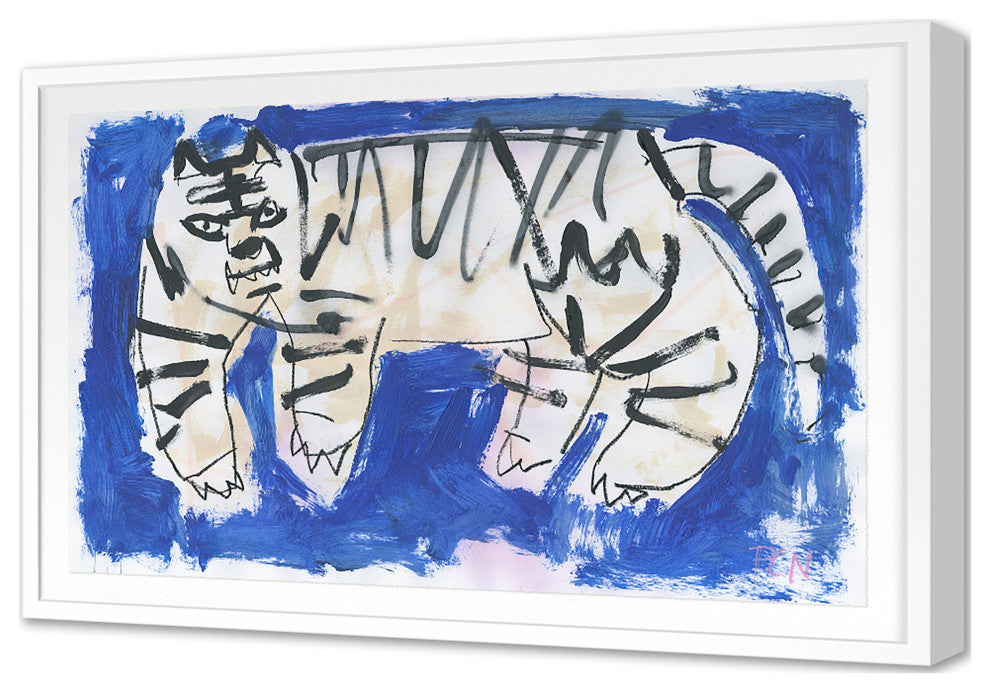 Kool Kats 5 Fine Art Print, White, 24"x35"