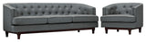 Modway Coast Living Room Set, Set of 2, Gray