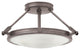 Hinkley Collier Small Led Semi-Flush Mount, Antique Nickel
