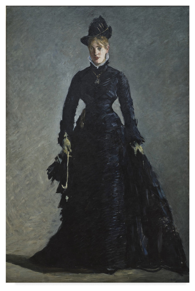 Edouard Manet 'A Parisian Lady' Canvas Art, 24"x16"