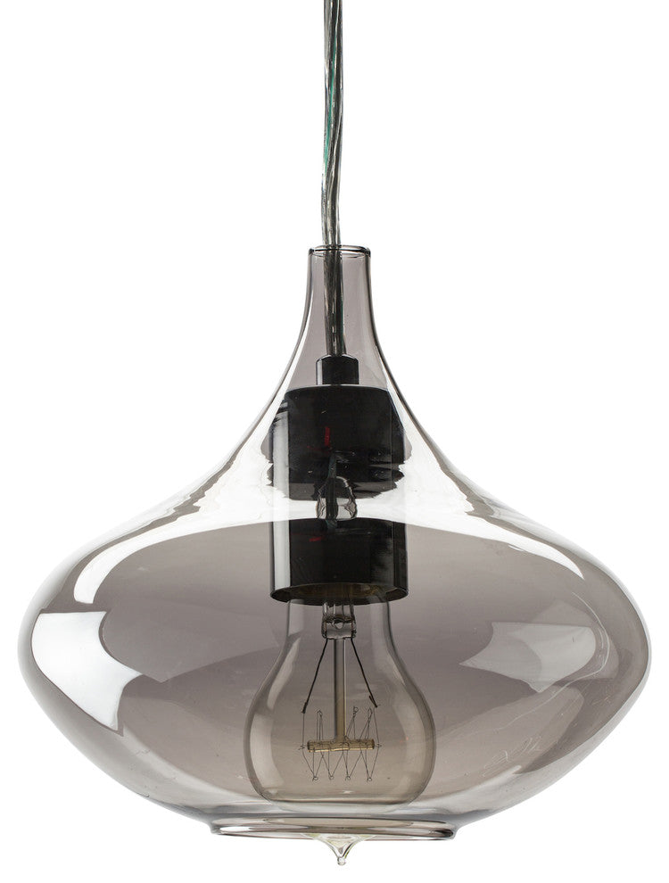 Jasper Pendant Light in Smoked Grey by Nuevo