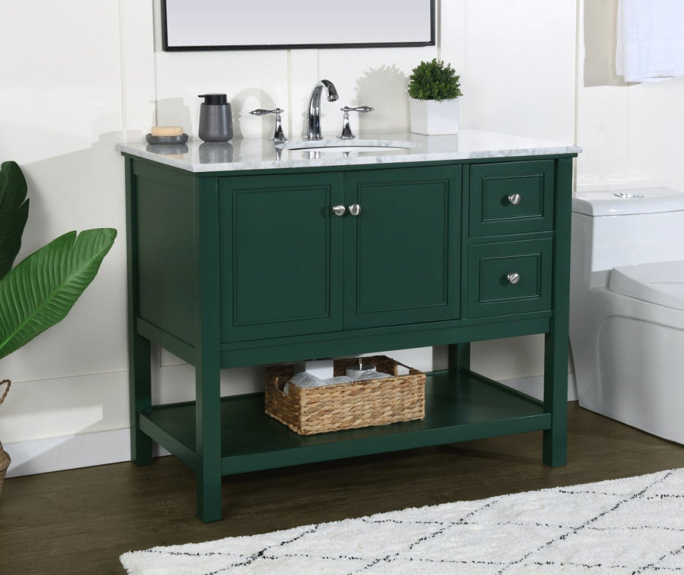Matilda 42" Single Bathroom Vanity, Green