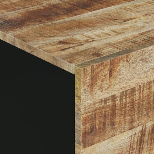 vidaXL Coffee Table Storage Side Table Solid Wood Mango and Engineered Wood