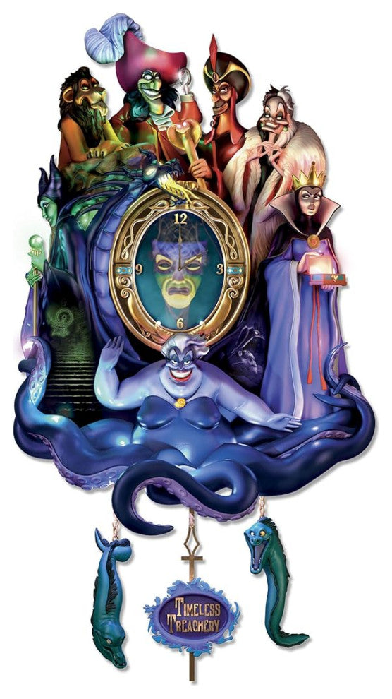 Disney Classic Villains Timeless Treachery Cuckoo Clock