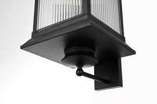 Home Living 12" Outdoor Wall Sconce, Black
