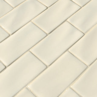 Antique White Glazed Handcrafted 3X6 Subway Tile, 10 Sft