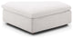 Commix Down Filled Overstuffed Ottoman Beige