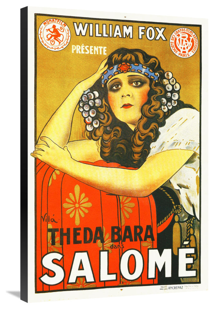 "Salome with Theda Bara,  1923" Canvas by Hollywood Photo Archive, 24x36"