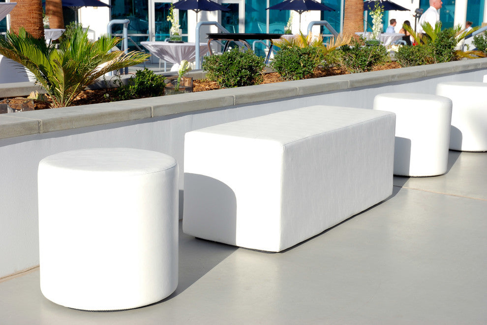 Dash Rectangular Outdoor Bench, Sea Sand