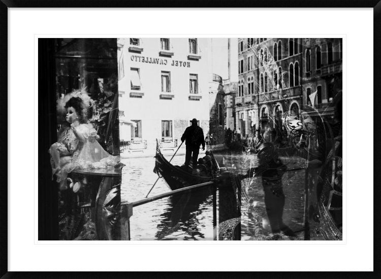 "Venice Reflections" Framed Digital Print by Sasa Krusnik, 38"x28"