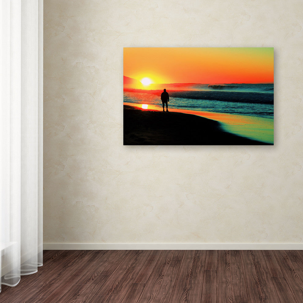 'Sunrise Walking' Canvas Art by Beata Czyzowska Young