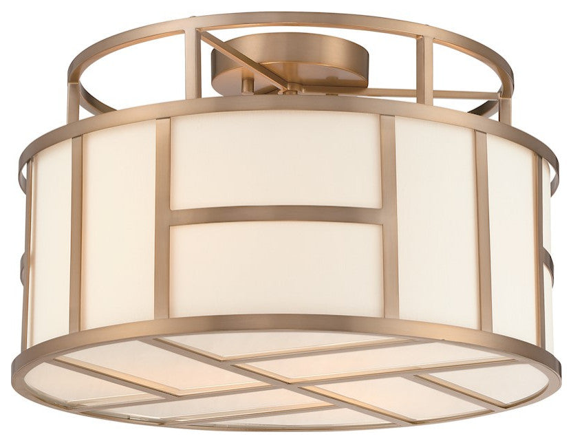 Crystorama 4-Light Vibrant Gold ceiling Mount