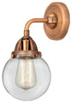 Beacon Sconce, Antique Copper, Clear, Clear