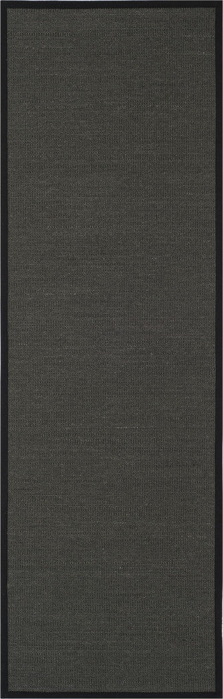 Safavieh Natural Fiber Nf131D Rug, Anthracite/Black, 5'0"x8'0"