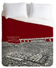 Deny Designs Bird Ave University Of South Carolina Dark Red Duvet Cover - Lightw