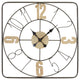 Wood & Iron Wall Clock