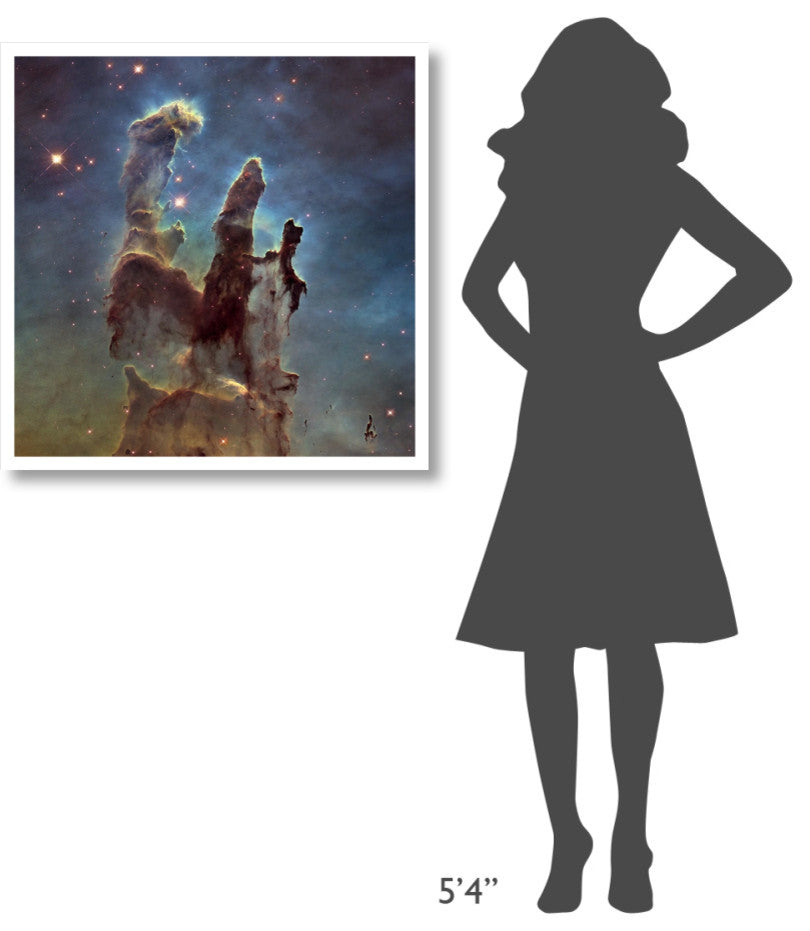 "2014 Hubble WFC3/UVIS Image of M16 - Pillars of Creation" Paper Art, 32"x32"