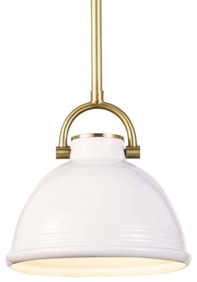 Eloise Ceramic Pendant Small, White