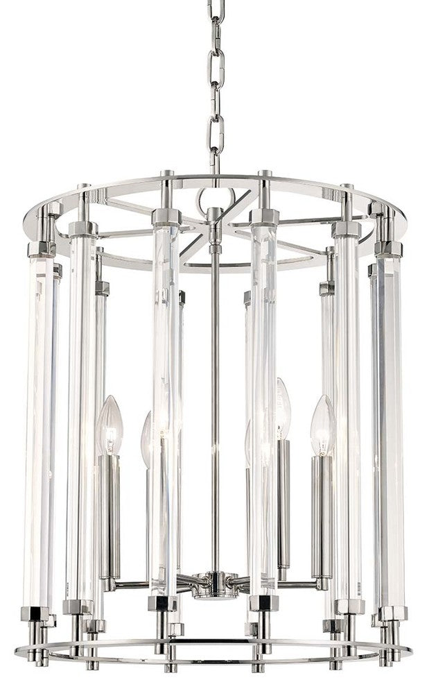 Haddon 6-Light Pendant, Polished Nickel
